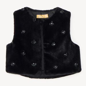 Gilet polaire fille sans manches 