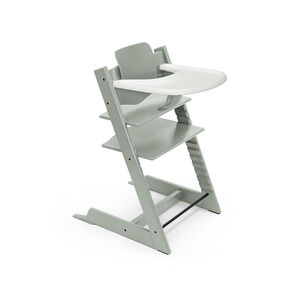 Chaise haute évolutive Tripp Trapp + babyset et plateau - vert glacier 