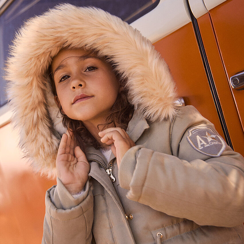 Manteau Fille Doudoune fille Parka Veste Enfant Orchestra