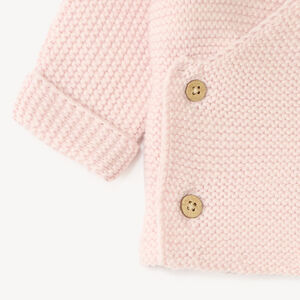 Gilet brassière en tricot uni bébé fille 