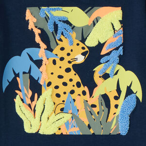 T-shirt manches courtes imprimé léopard pour bébé garçon  