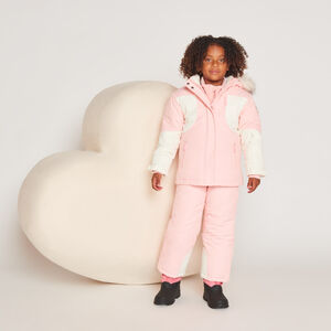 Pantalon de ski uni à bretelles amovibles pour fille 