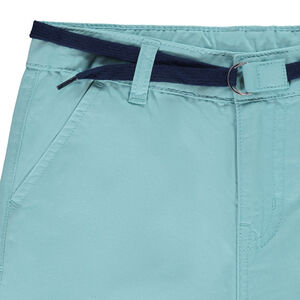 Bermuda uni en twill garçon 
