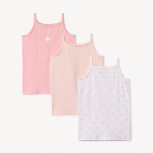 Lot de 3 maillots de corps débardeurs fantaisie pour fille 