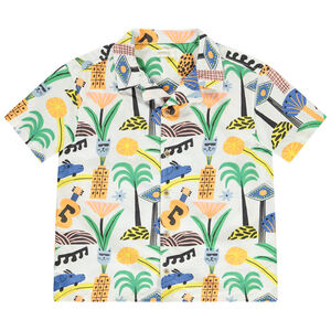 Chemise manches courtes imprimé fantaisie pour garçon 