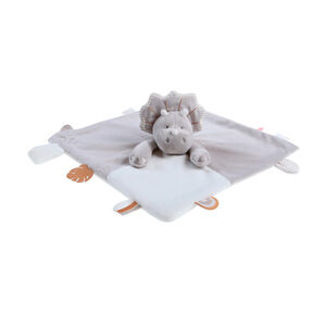 Doudou marionnette en veloudoux Ops gris 