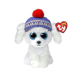 Peluche Beanie Boo's Noël 15 cm Sleighbell le chien 
