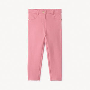 Jegging en molleton uni pour bébé fille 