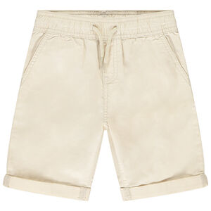 Bermuda uni en popeline pour garçon 