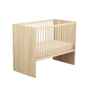 Lit bébé 120 x 60 cm Paloma aspect chêne sépia/beige 
