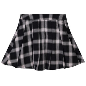 Jupe à carreaux en lurex argenté pour fille 