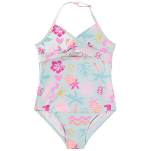 Maillot de bain 1 pièce imprimé arty pour fille  