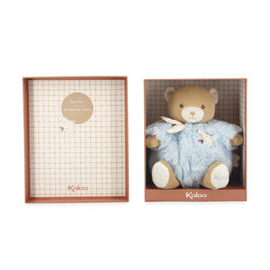 Peluche ours Patapouf 17cm bleu 