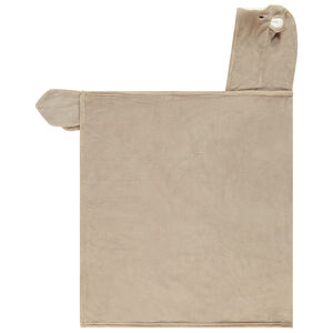 Plaid ludique à capuche ours en sherpa pour enfant 