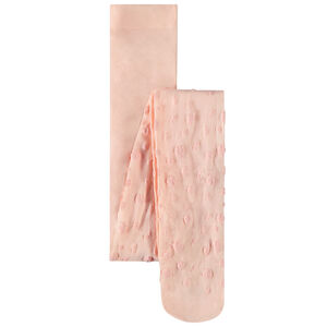 Collants fins avec motifs floraux en relief pour fille 