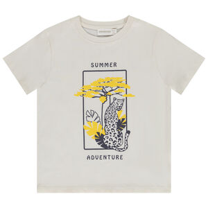 T-shirt manches courtes print léopard pour garçon 