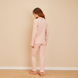 Pantalon de pyjama en rib pointelle de grossesse 