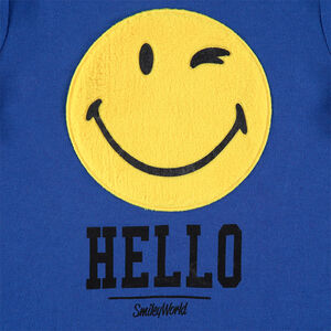 Pyjama en jersey motif Smiley en sherpa 