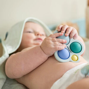 Jouet Pop-it en silicone bleu 