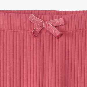 Legging effet côtelé avec nœud pour fille 