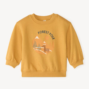 Sweat molleton oversize bébé garçon print fantaisie 