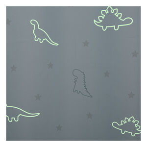 Rideau occultant phosphorescent Dinosaures 140 x 250 cm - Bleu 