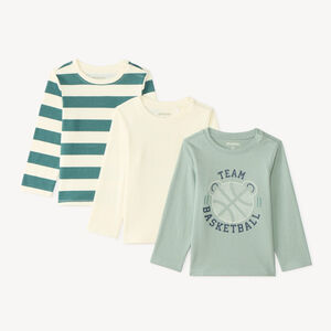 Lot de 3 t-shirts manches longues bébé garçon 