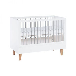 Lit Concept 60 x 120 cm - Blanc / Gris 