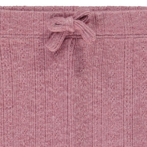 Caleçon côtelé avec noeud pour bébé fille 