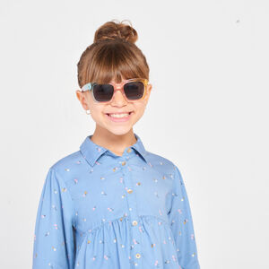 Robe chemise manches longues imprimé fleurs pour fille 