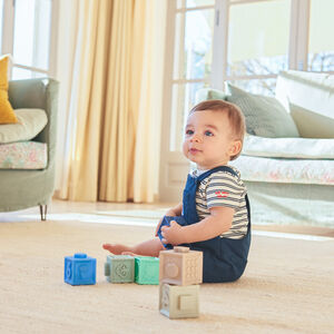 Ensemble salopette + t-shirt marinière pour bébé garçon 