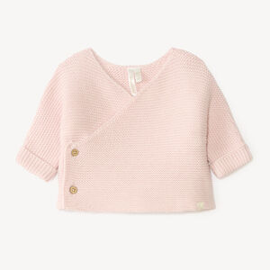 Gilet brassière en tricot uni bébé fille 