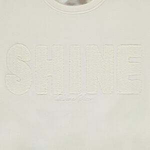 Sweat molleton oversize à patchs bouclettes pour fille 