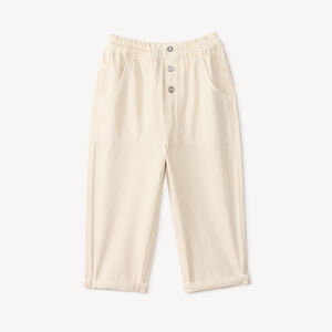 Pantalon bébé garçon coupe ballon uni 
