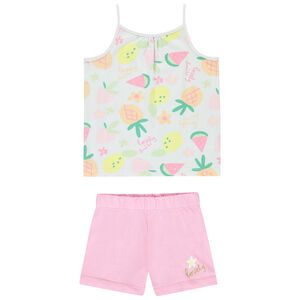 Set pyjama court en jersey imprimé fruits pour fille 
