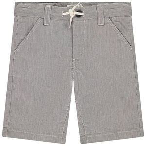 Bermuda en toile rayée pour garçon 