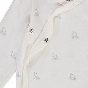 Lot de 5 bodies manches longues pour bébé fille avec ouvertures différentes selon l'âge 