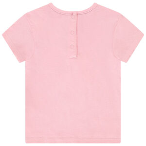 T-shirt manches courtes print Barbie pailleté pour bébé fille 