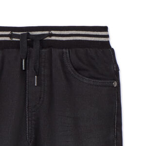 Jean droit à taille élastiquée et rayée pour garçon 