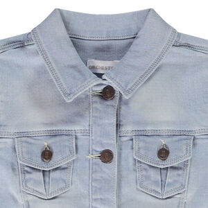 Veste effet jean à poches pour fille 