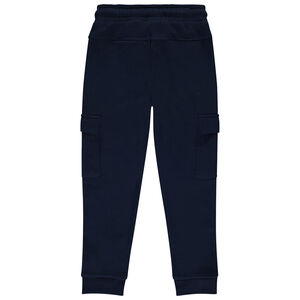 Jogging molleton uni à poches cargo garçon 