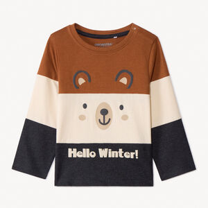 T-shirt manches longues effet colorblock pour bébé garçon 