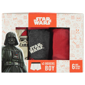Coffret de 3 boxers de Noël Star Wars Disney garçon 