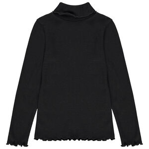 Sous-pull col roulé rib uni pour fille 