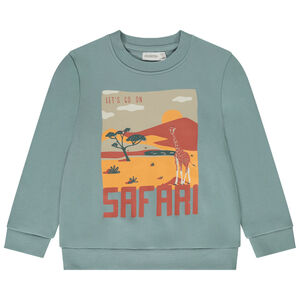 Sweat en molleton uni print fantaisie garçon 