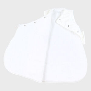 Gigoteuse veloudoux 50cm sans manches Brodée Ecru 