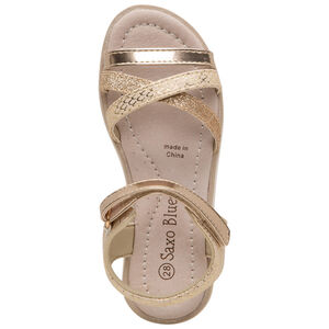 Sandales dorées et pailletées pour fille 