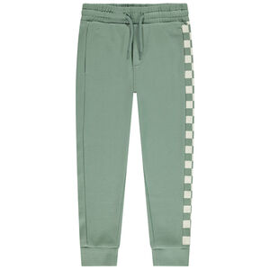 Jogging molletonné motif damier pour garçon 