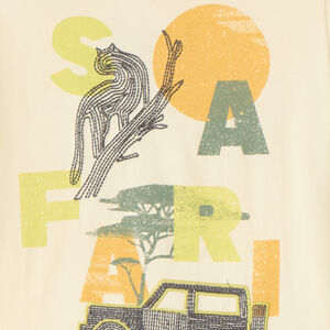 T-shirt manches courtes motifs safari pour garçon 
