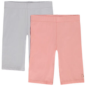 Lot de 2 cyclistes unis pour fille 